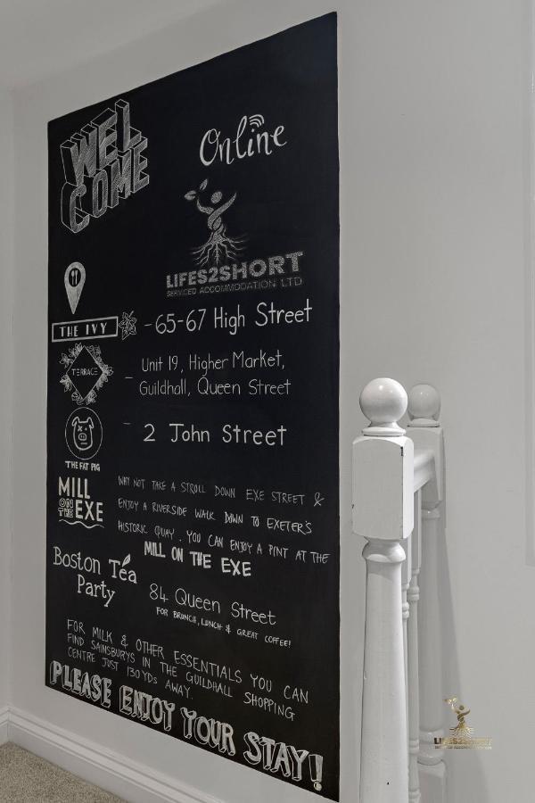 Luxe Courtyard Apartment For 4 Near Exeter City Centre Exterior foto